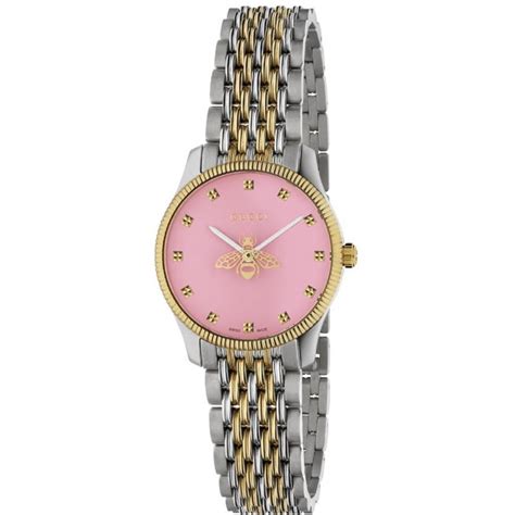 gucci watch pink face|gucci color changing watch.